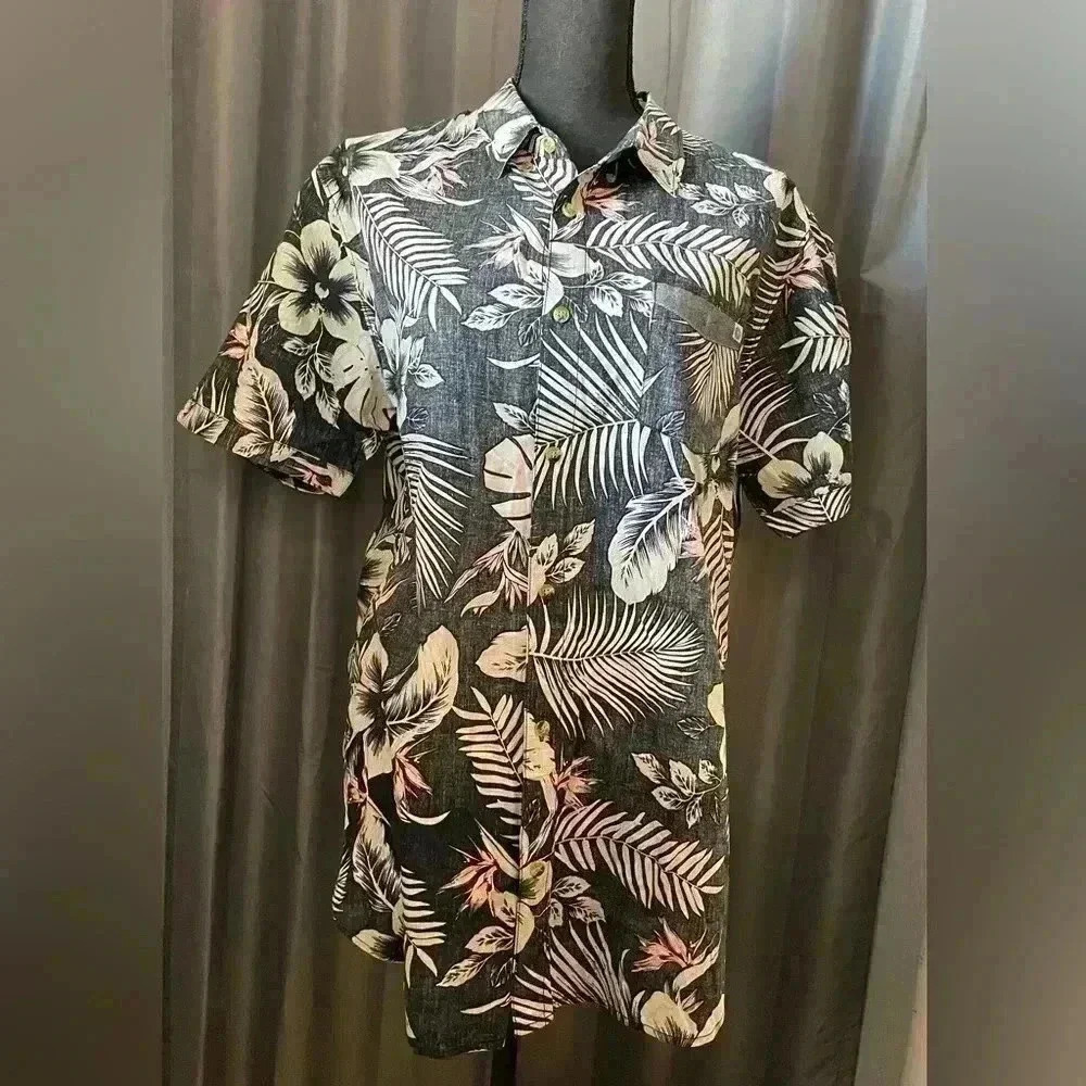 161. Ripcurl Surf Men’s Button Down Shirt, Size L, EUC